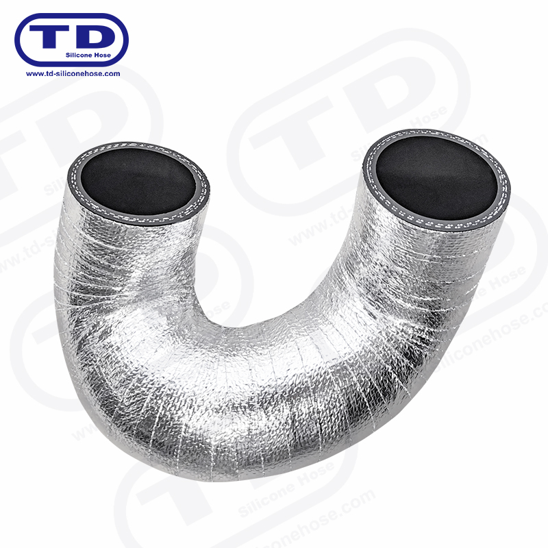 Aluminium innpakket silikonslange