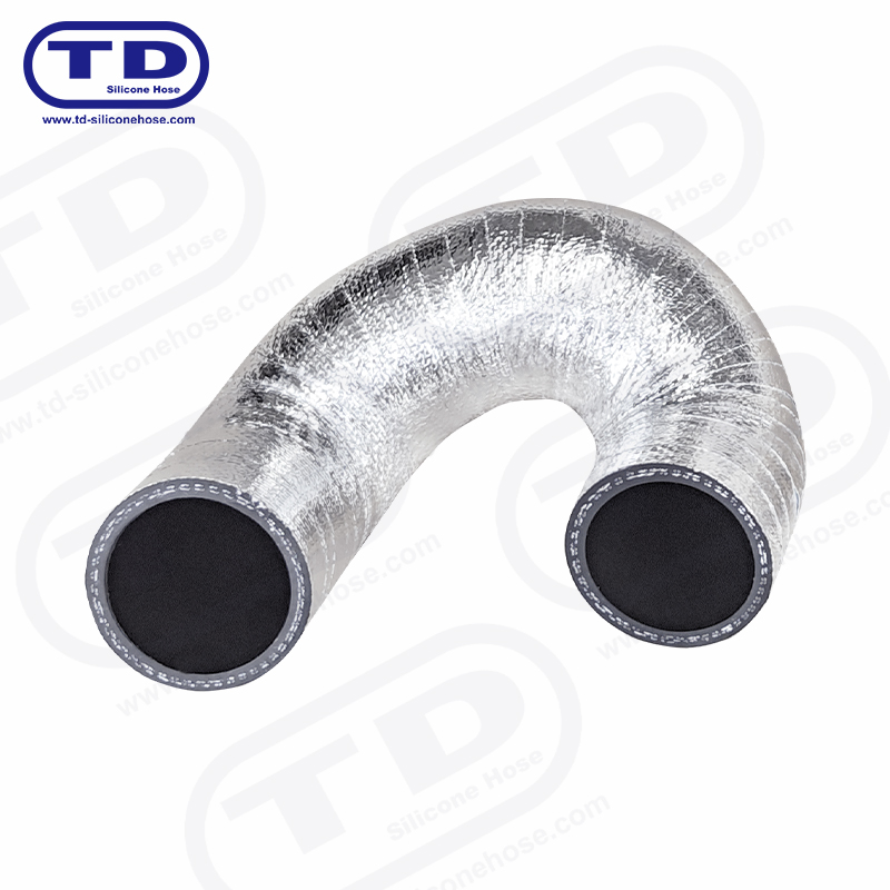 Aluminium innpakket silikonslange