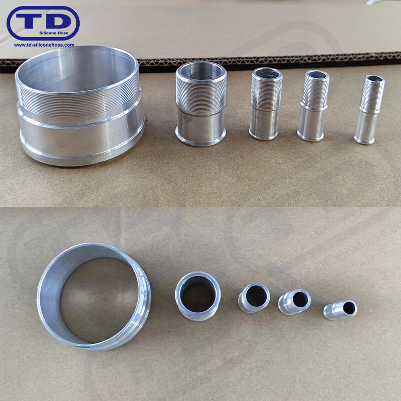 Aluminiumsittende for silikonslange